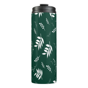 leaf pattern thermal tumbler