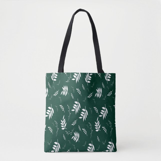 leaf pattern tote bag (Front)