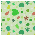 Leaf Pattern with Various Shapes Fabric