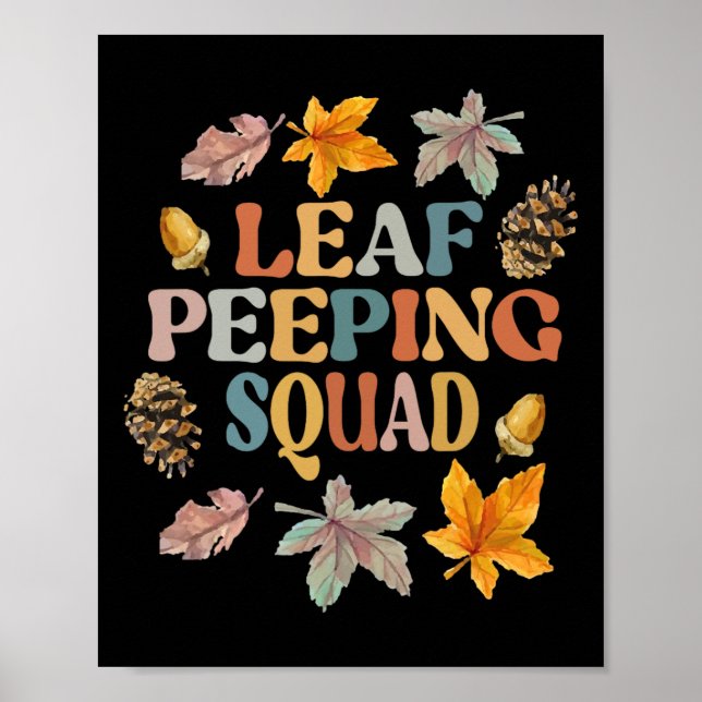 LEAF PEEPER SQUAD Fall Foliage Leaf Peeping Fall S Poster (Front)