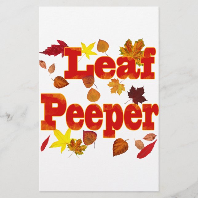 Leaf Peeper Stationery (Front)