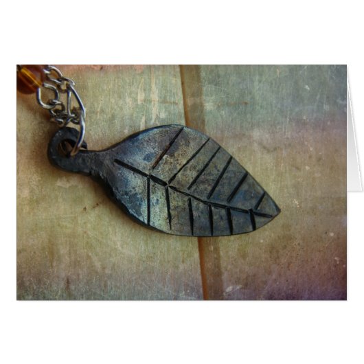 Leaf Pendant 2 Cards (Front Horizontal)
