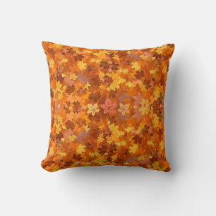 Leaf Pile Throw Pillow