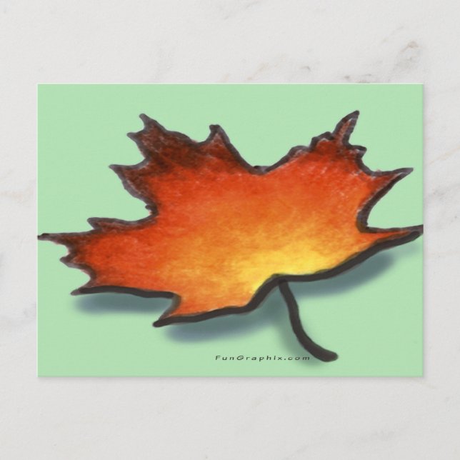 Leaf Postcard (Front)