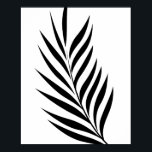Leaf Poster Art Picture<br><div class="desc">Simple Modern Leaf Art Poster,  matches Leaf Pillow.


      Leaf Pillow Black White Two-Toned by TheLinley  Browse for another pillow at Zazzle </div>