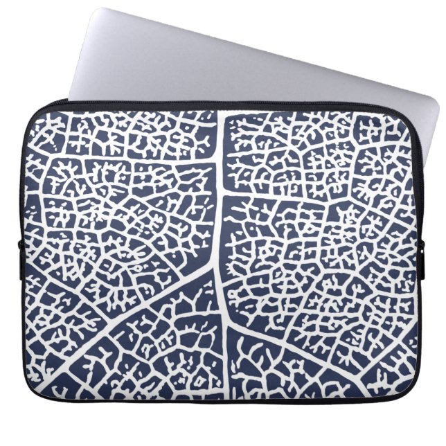 Leaf Print Laptop Sleeve (Front)