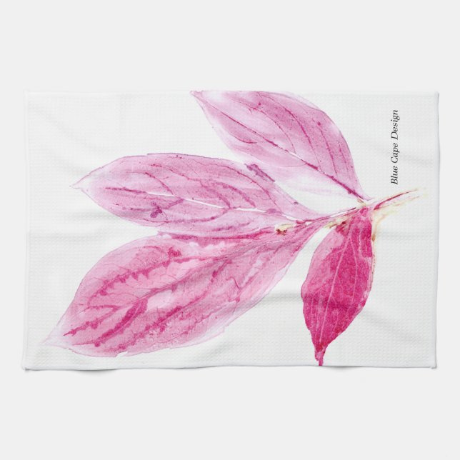 Leaf Print Towel (Horizontal)