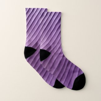 Leaf Purple Diagonal Socks