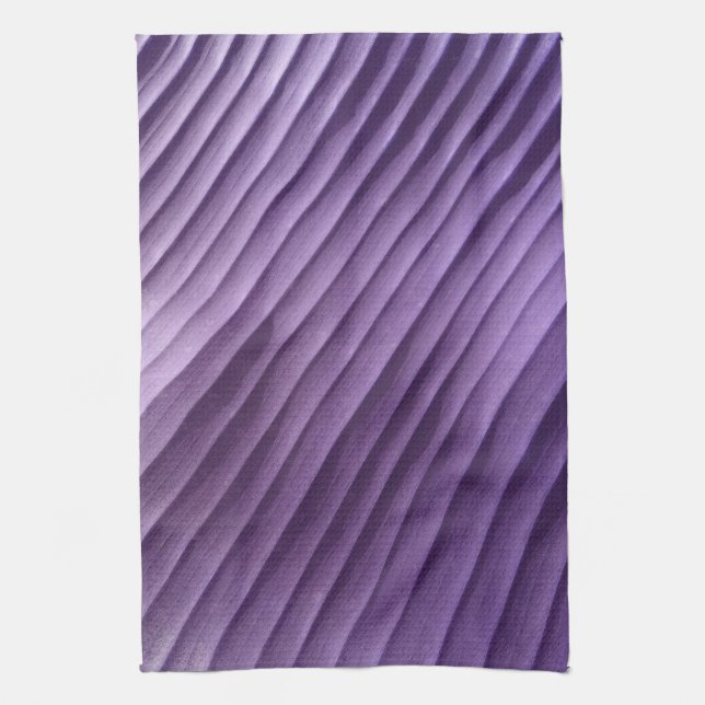 Leaf Purple Diagonal Towel (Vertical)