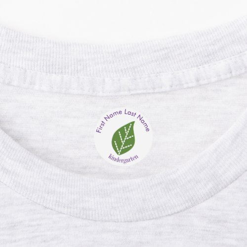 Leaf School Clothing Labels