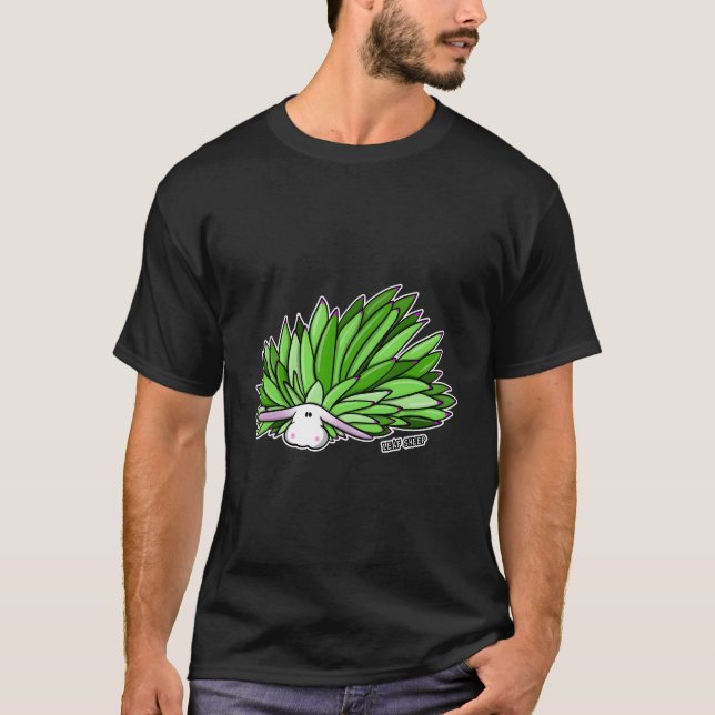 Leaf Sheep Cute Ocean Sea Slug Costasiella Kuroshi T-Shirt (Front)