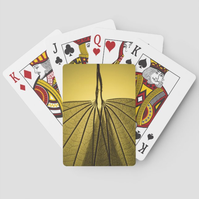 Leaf Skeleton Poker Cards (Back)