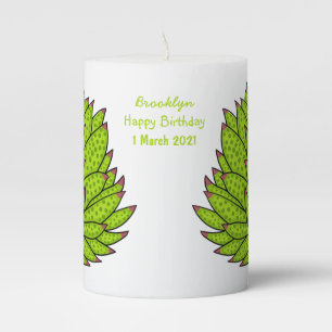 Leaf slug cartoon illustration pillar candle