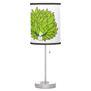 Leaf slug cartoon illustration table lamp
