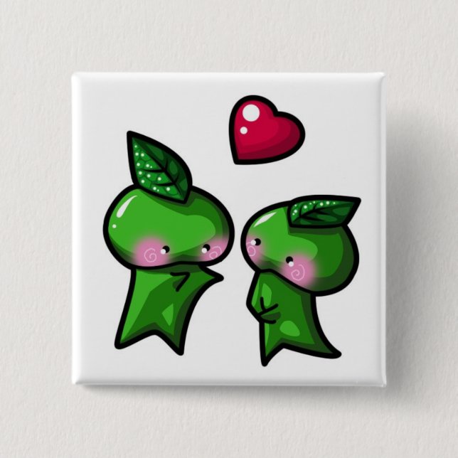 Leaf Sprite Pinback Button (Front)