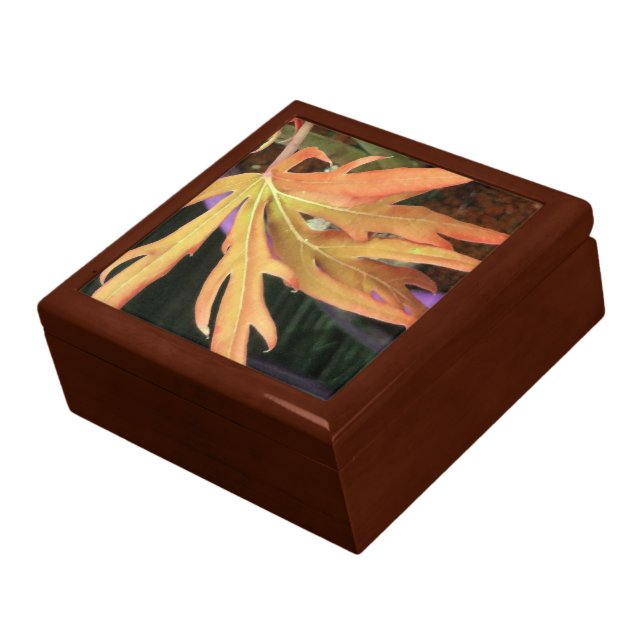 Leaf Study 2 Jewelry Box (Side)