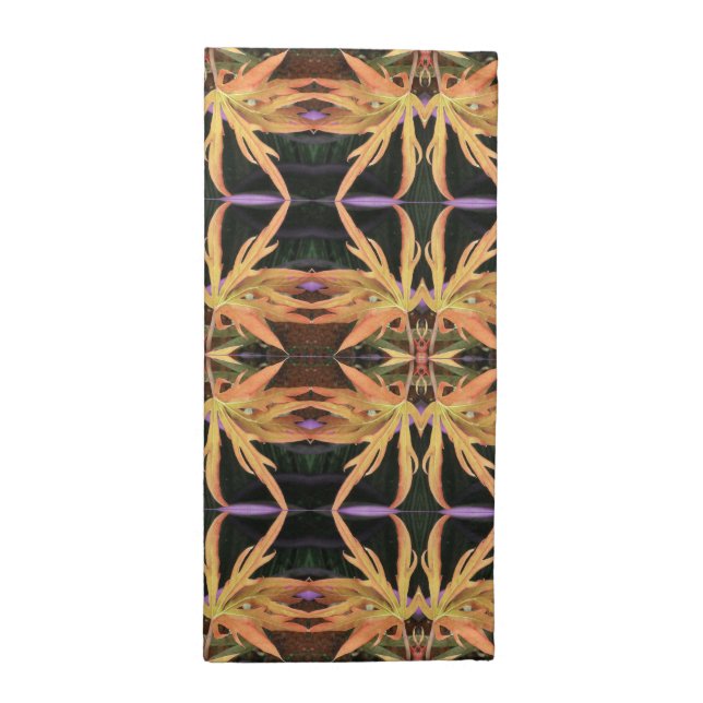 Leaf Study Pattern Cloth Napkin (Half Fold)