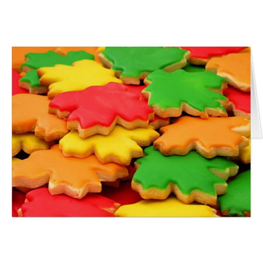 Leaf Sugar Cookies Cards (Front Horizontal)