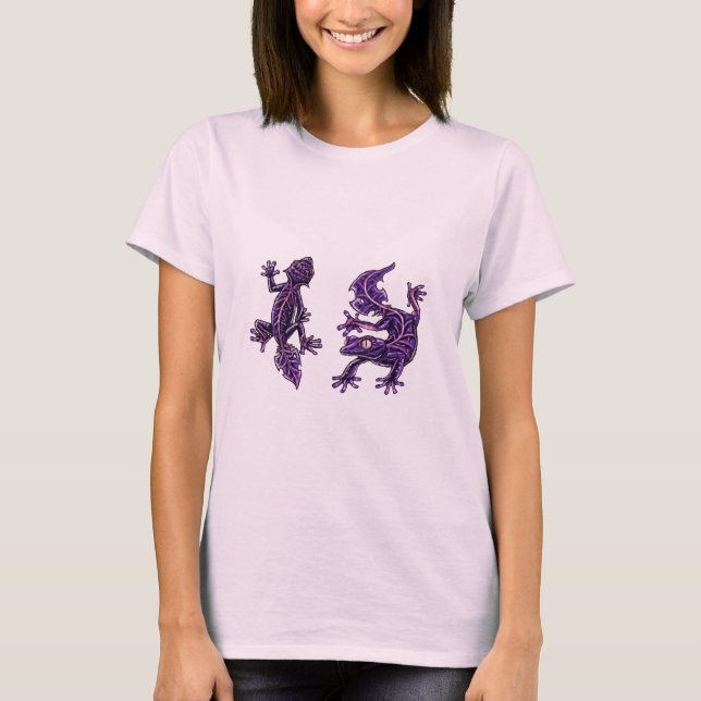 Leaf-Tail Gecko Illustration  T-Shirt (Front)