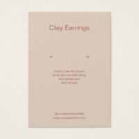 Blush Pink Arch Business Earring Display Card