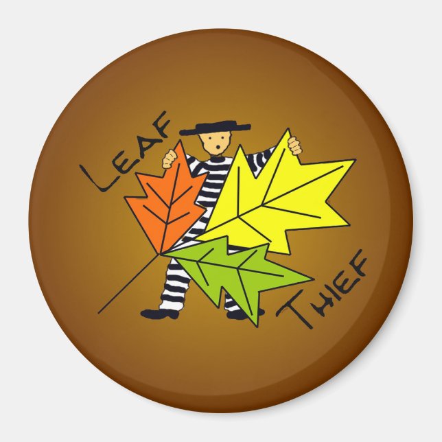 Leaf Thief Magnet for Composters (Front)
