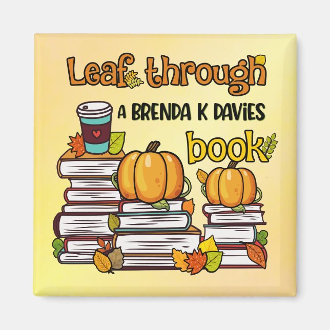Leaf Through A Brenda K Davies Book Magnet (Front)
