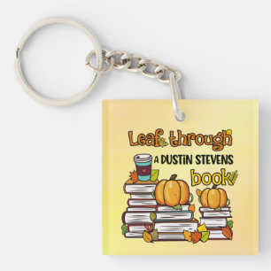 Leaf Through A Dustin Stevens Book Keychain