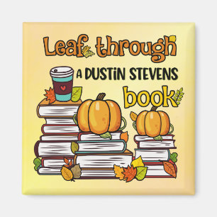 Leaf Through A Dustin Stevens Book Magnet