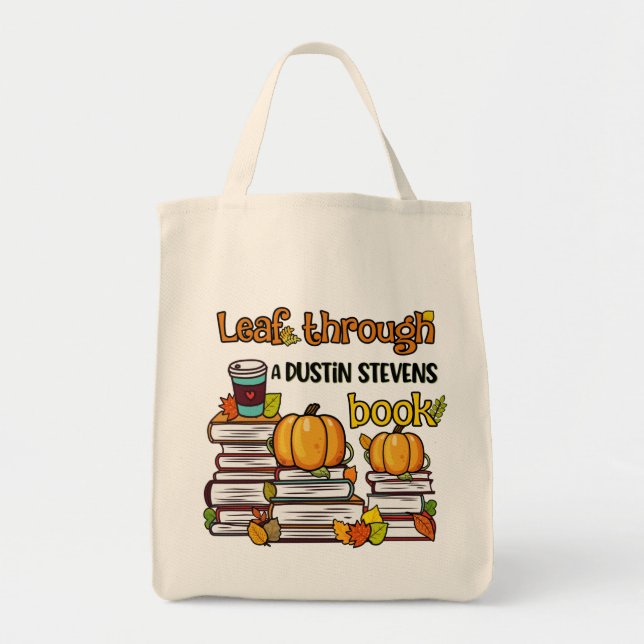 Leaf Through A Dustin Stevens Book Tote Bag (Front)
