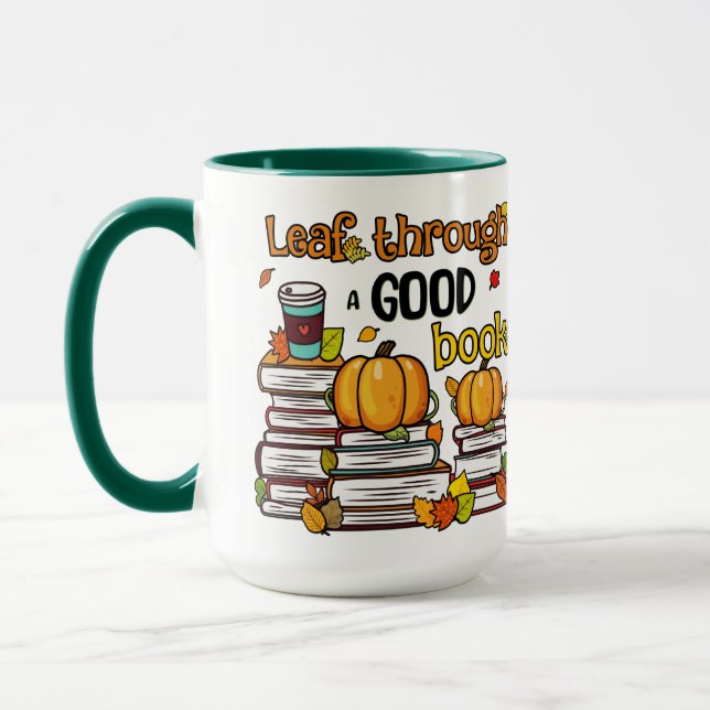Leaf Through A Good Book Mug (Left)