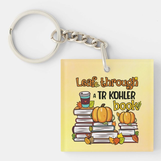 Leaf Through A TR Kohler Book Keychain (Front)