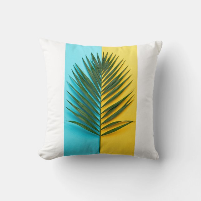 leaf throw pillow (Front)