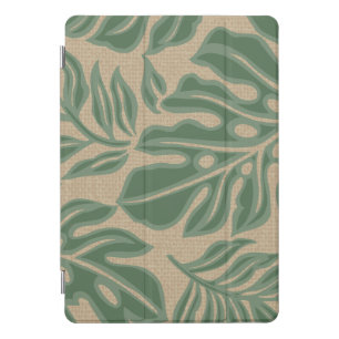 Leaf Tiki Sage Green Hawaiian Tropical iPad Pro Cover