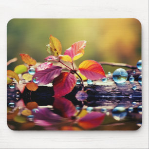 Leaf Tranquil Peaceful Nature Serene Mouse Pad