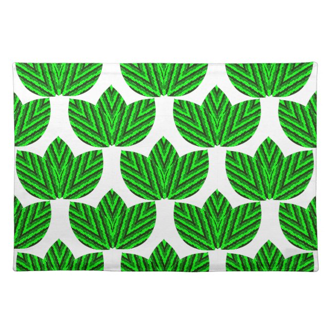 Leaf Trios  Cloth Placemat (Front)