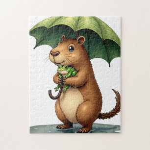 Leaf Umbrella Jigsaw Puzzle