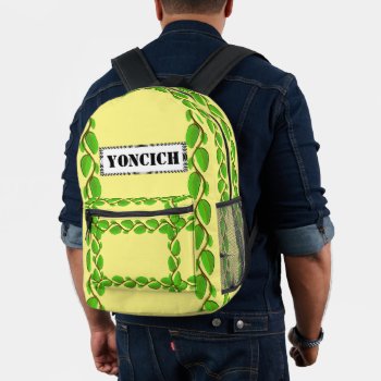 Leaf Vine Border By Kenneth Yoncich Printed Backpack by KennethYoncich at Zazzle