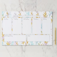 Extra-Large Weekly To-Do List - Coffee Ring Design Paper Pad