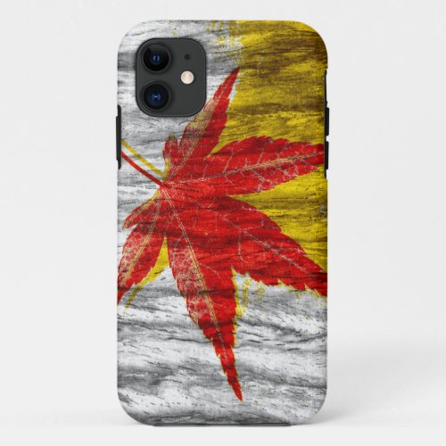 Leaf Wood Art iPhone 11 Case