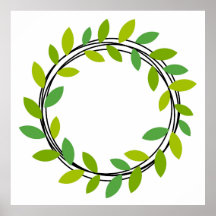 Leaf wreath