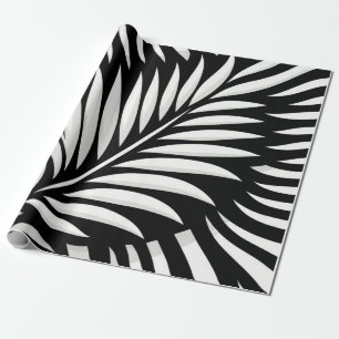 Leaf Zebra Stripes style  Wrapping Paper