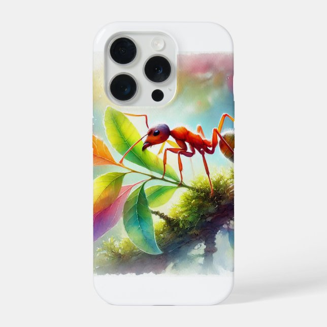 Leafcutter Ant 200924AREF113 - Watercolor iPhone Case (Back)