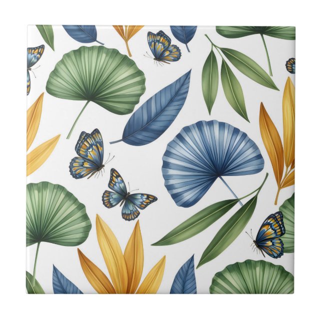 Leaflight & Wings Ceramic Tile (Front)