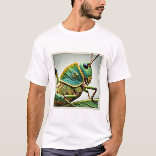 Leafrolling grasshopper 050824IREF238 - Watercolor T-Shirt (Front)