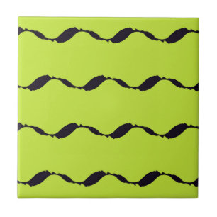 Leafs Flowing Pattern Ceramic Tile
