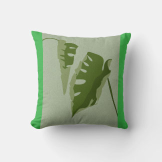 leafs throw pillow