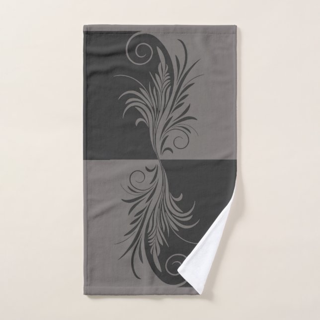 Leafy 5 hand towel  (Hand Towel)