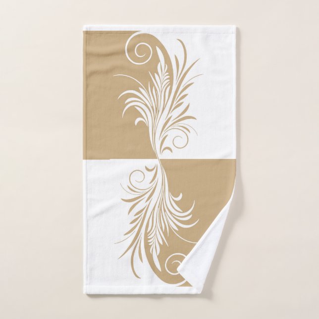 Leafy 9 hand towel  (Hand Towel)