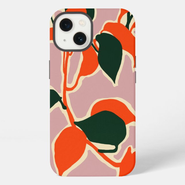 Leafy Abstraction Iphone Case (Back)