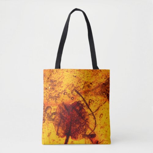 Leafy Amber Tote Bag
